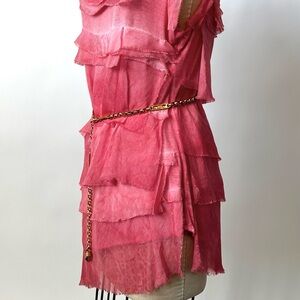 Italian designer 00s Sequin Lace Mini Dress (S)